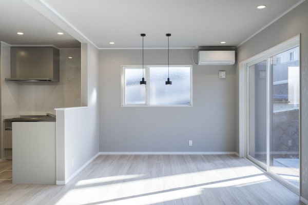 塩竈市南錦町、新築一戸建ての居間画像です