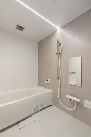 塩竈市南錦町、新築一戸建ての風呂画像です