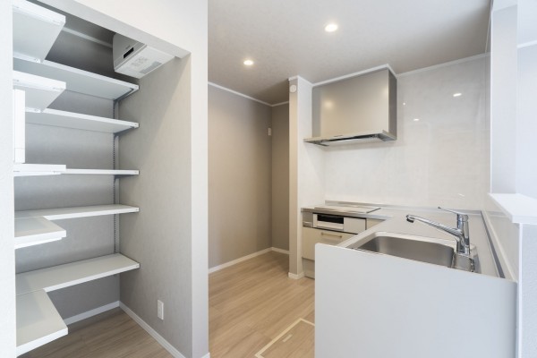 塩竈市南錦町、新築一戸建てのキッチン画像です