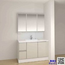 宮城郡利府町、新築一戸建ての洗面画像です