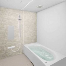 宮城郡利府町、新築一戸建ての風呂画像です