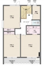 宮城郡利府町、新築一戸建ての間取り画像です