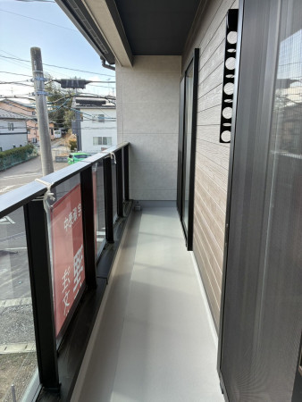 宮城郡利府町、新築一戸建てのバルコニー画像です