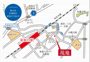 仙台市宮城野区新田、新築一戸建ての画像です