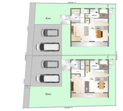 多賀城市伝上山、新築一戸建ての画像です