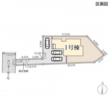 仙台市宮城野区安養寺、新築一戸建ての画像です