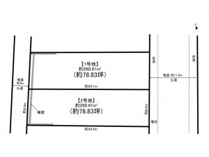 多賀城市高崎、土地の間取り画像です