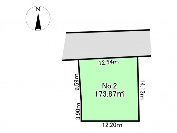多賀城市笠神、土地の間取り画像です