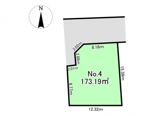 多賀城市笠神、土地の間取り画像です