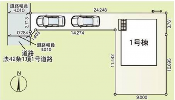 多賀城市八幡、新築一戸建ての画像です