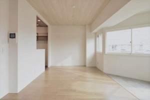 仙台市宮城野区岩切、マンションの居間画像です