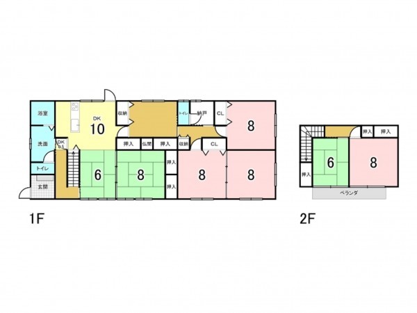 仙台市宮城野区鶴ケ谷東、中古一戸建ての間取り画像です