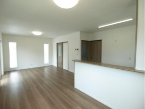 多賀城市新田、新築一戸建ての居間画像です