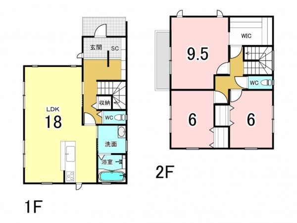 多賀城市新田、新築一戸建ての間取り画像です
