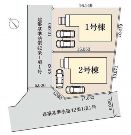 仙台市宮城野区鶴ケ谷東、新築一戸建ての画像です