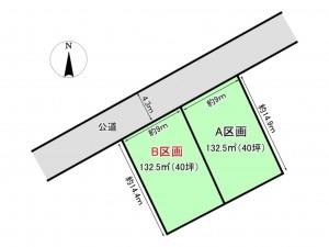 仙台市太白区青山、土地の間取り画像です