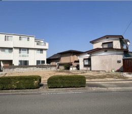 仙台市宮城野区福室、新築一戸建ての前面道路を含む現地写真画像です