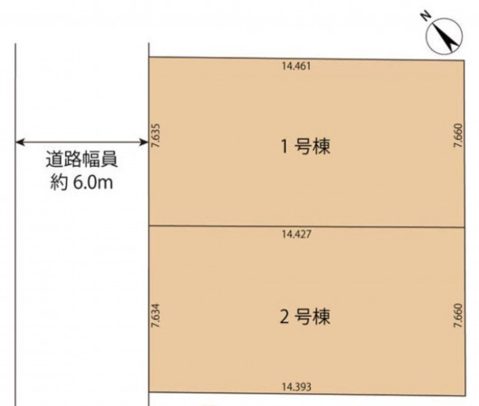 多賀城市下馬、新築一戸建ての画像です