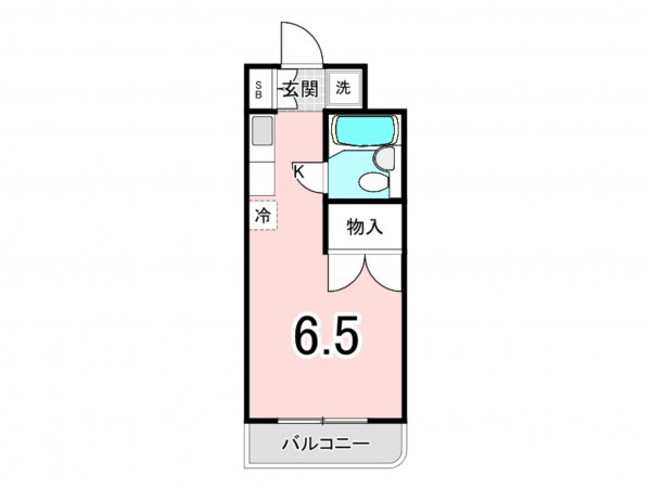 仙台市宮城野区新田、マンションの間取り画像です