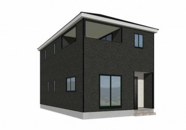 多賀城市高崎、新築一戸建ての完成予想図（外観）画像です