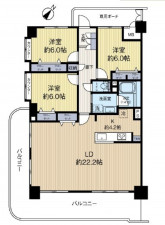 仙台市宮城野区中野、マンションの間取り画像です