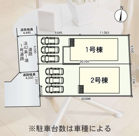 多賀城市伝上山、新築一戸建ての画像です