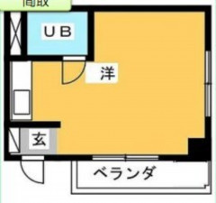 仙台市宮城野区萩野町、マンションの間取り画像です