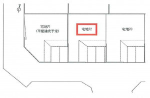 多賀城市笠神、土地の間取り画像です