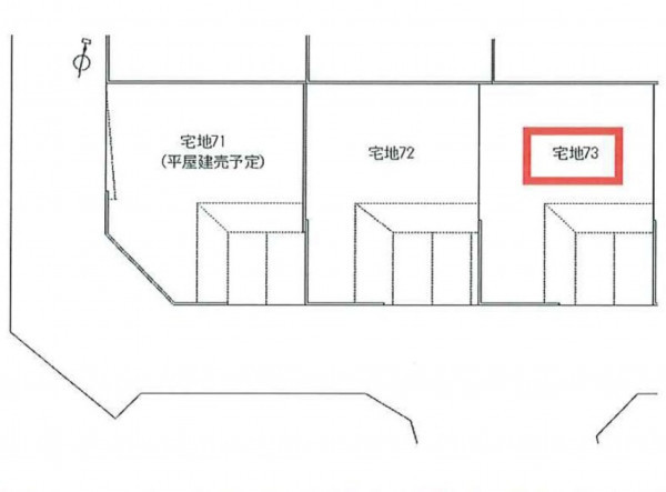 多賀城市笠神、土地の間取り画像です