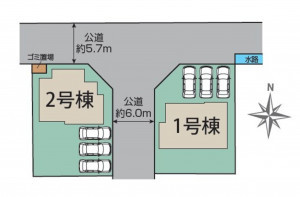 多賀城市八幡、新築一戸建ての画像です