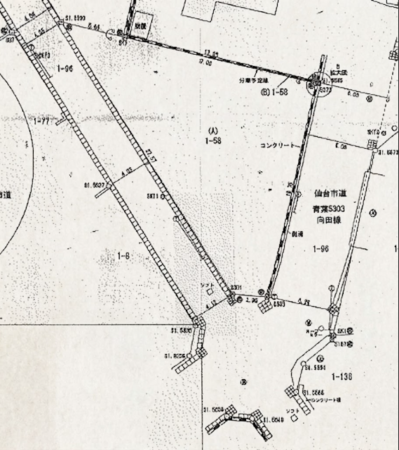 仙台市青葉区、土地の間取り画像です