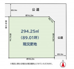 多賀城市高橋、土地の間取り画像です