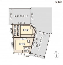 仙台市宮城野区鶴ケ谷、新築一戸建ての画像です