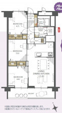 仙台市宮城野区榴岡、マンションの間取り画像です