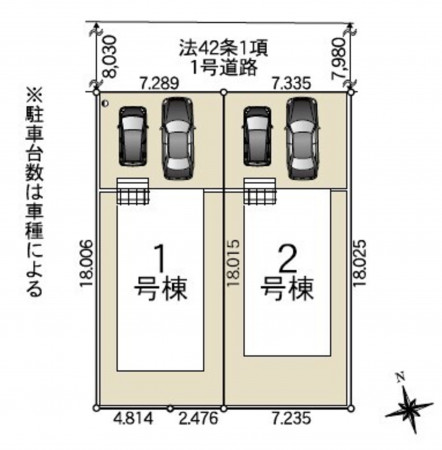 仙台市宮城野区安養寺、新築一戸建ての画像です