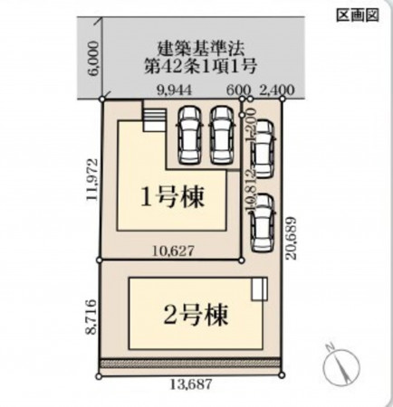 仙台市宮城野区鶴ケ谷、新築一戸建ての画像です