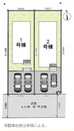 仙台市宮城野区鶴ケ谷、新築一戸建ての画像です