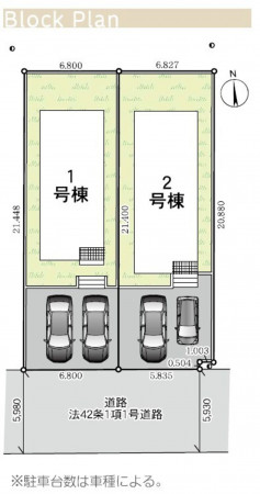 仙台市宮城野区鶴ケ谷、新築一戸建ての画像です