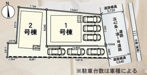 多賀城市新田、新築一戸建ての画像です