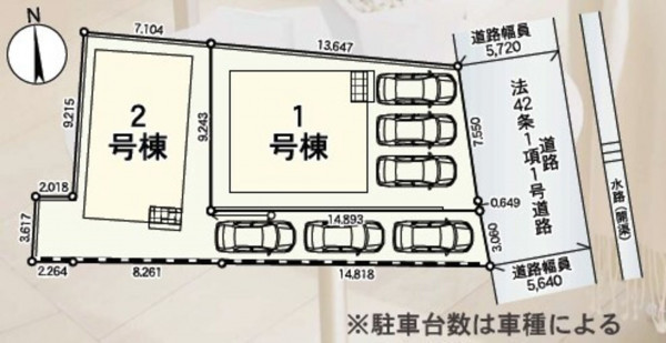 多賀城市新田、新築一戸建ての画像です