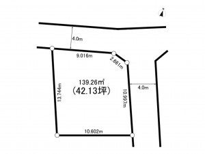 八千代市高津、土地の間取り画像です