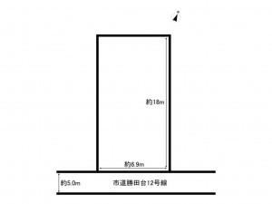 八千代市勝田台、土地の間取り画像です