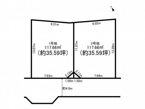 八千代市大和田、土地の間取り画像です