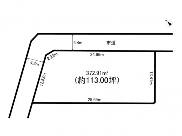 八千代市島田、土地の間取り画像です