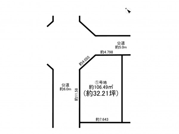 八千代市勝田台、土地の間取り画像です