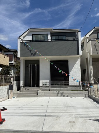 八千代市勝田台、新築一戸建ての外観画像です