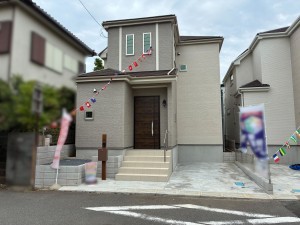 八千代市勝田台、新築一戸建ての外観画像です