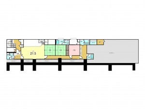 八千代市八千代台東、マンションの間取り画像です
