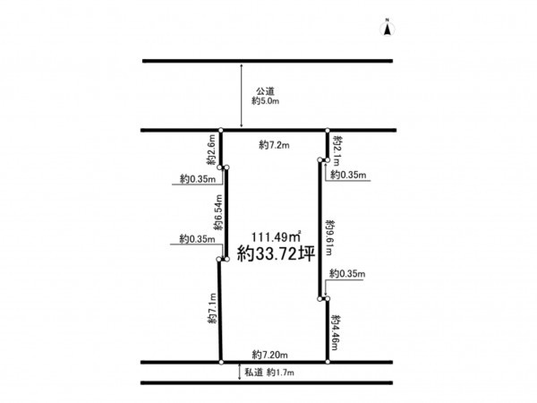 八千代市勝田台、土地の間取り画像です
