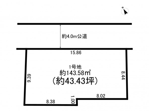 八千代市大和田新田、土地の間取り画像です